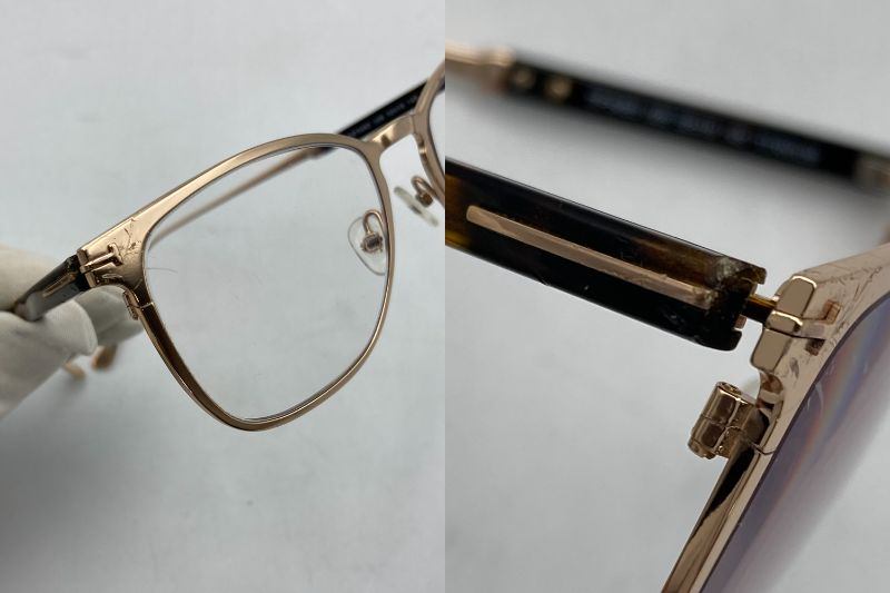 TOM FORD トムフォード チタニウム 度入り眼鏡 メガネフレーム TF5483 028 中古 D4