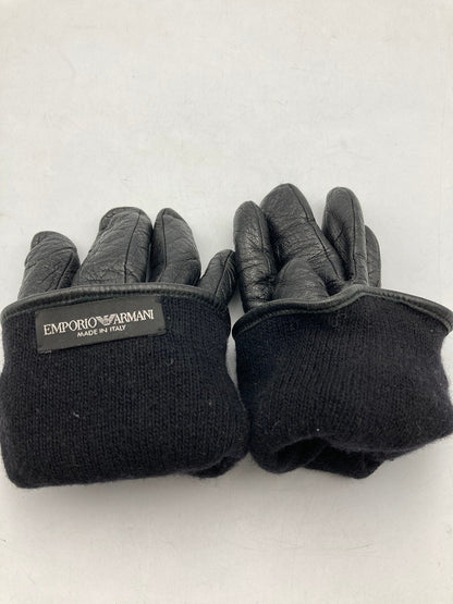 EMPORIO ARMANI エンポリオアルマーニ レザー 手袋 サイズM 中古 D4