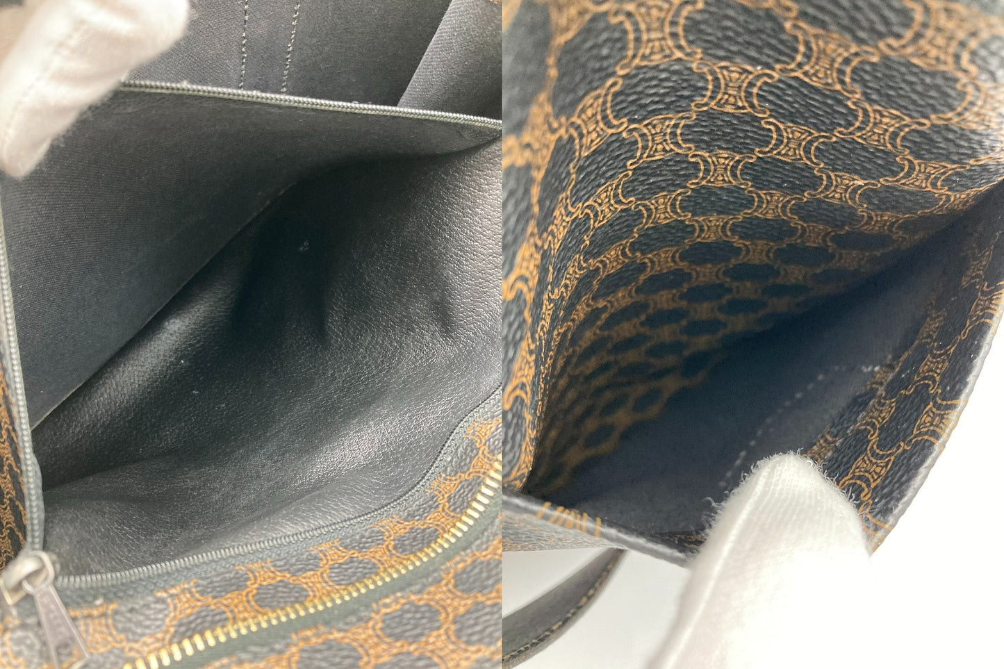 CELINE セリーヌ マカダム トートバッグ MC98/1 中古 D4