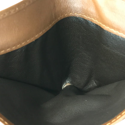 GUCCI グッチ 財布 レディース GGキャンバス レザー 二つ折り インターロッキング ブラウン/ベージュ 181594 0959 中古 T1