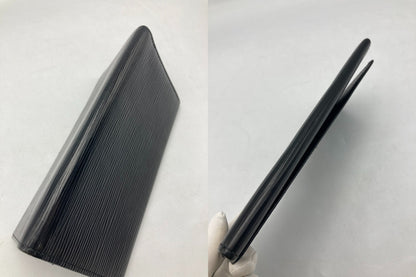 LOUIS VUITTON ルイヴィトン エピ ポルトエン3 カルトクレディ ノワール M63532 長財布 中古 D4