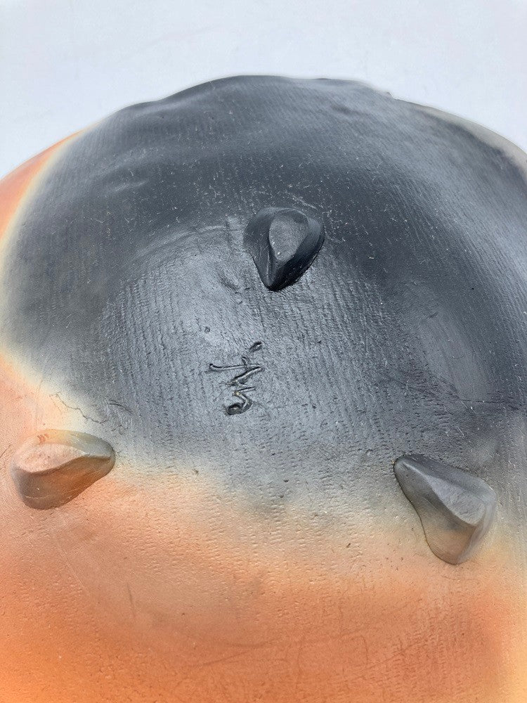 赤穂瀬戸内窯 雲火焼 桃井香子 葉皿 大皿 中古 D4