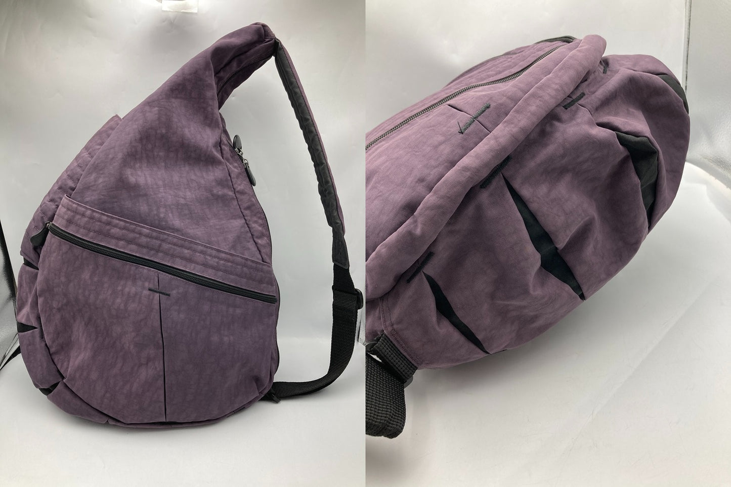 HEALTHY BACK BAG ヘルシーバックバッグ ビッグバッグ (プラム) 中古 D4