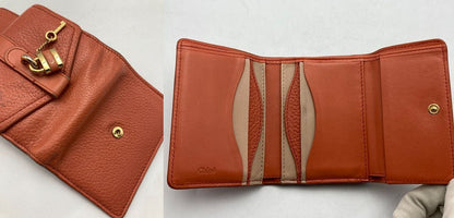 Chloe クロエ ABY アビー Wホック 3つ折り財布 中古 D4