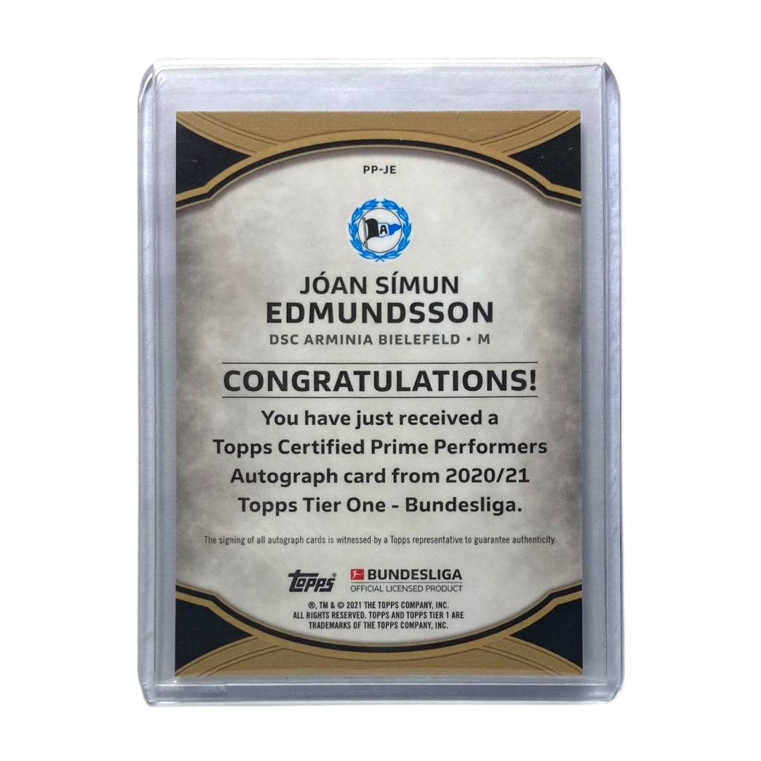 TOPPS サッカーカード TIER 1 JOAN SIMUN EDMUNDSSON ARMINIA BIELEFELD /125 #PP-JE 中古 IT2