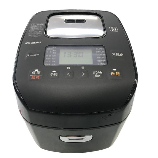 アイリスオーヤマ 圧力IHジャー炊飯器 3合 RC-PD30-B ブラック 中古 Y1