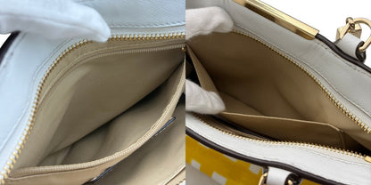COACH コーチ トートバッグ 30136 鞄 ブランド ギンガムチェック チェック柄 イエロー レディース 中古 W４