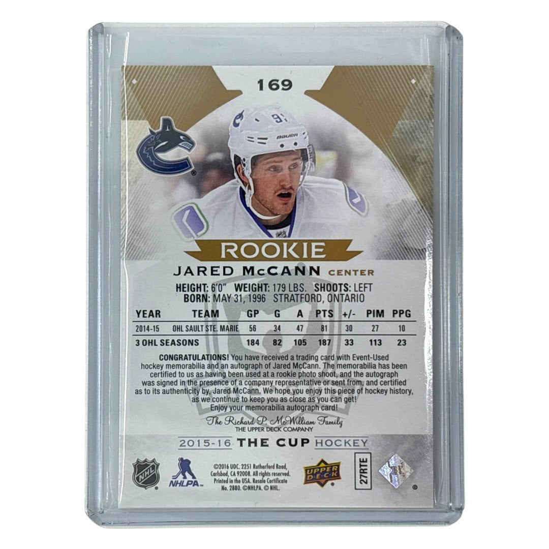 UPPER DECK NHLカード THE CUP JARED McCANN VANCOUVER CANUCKS /24 #169 中古 IT1