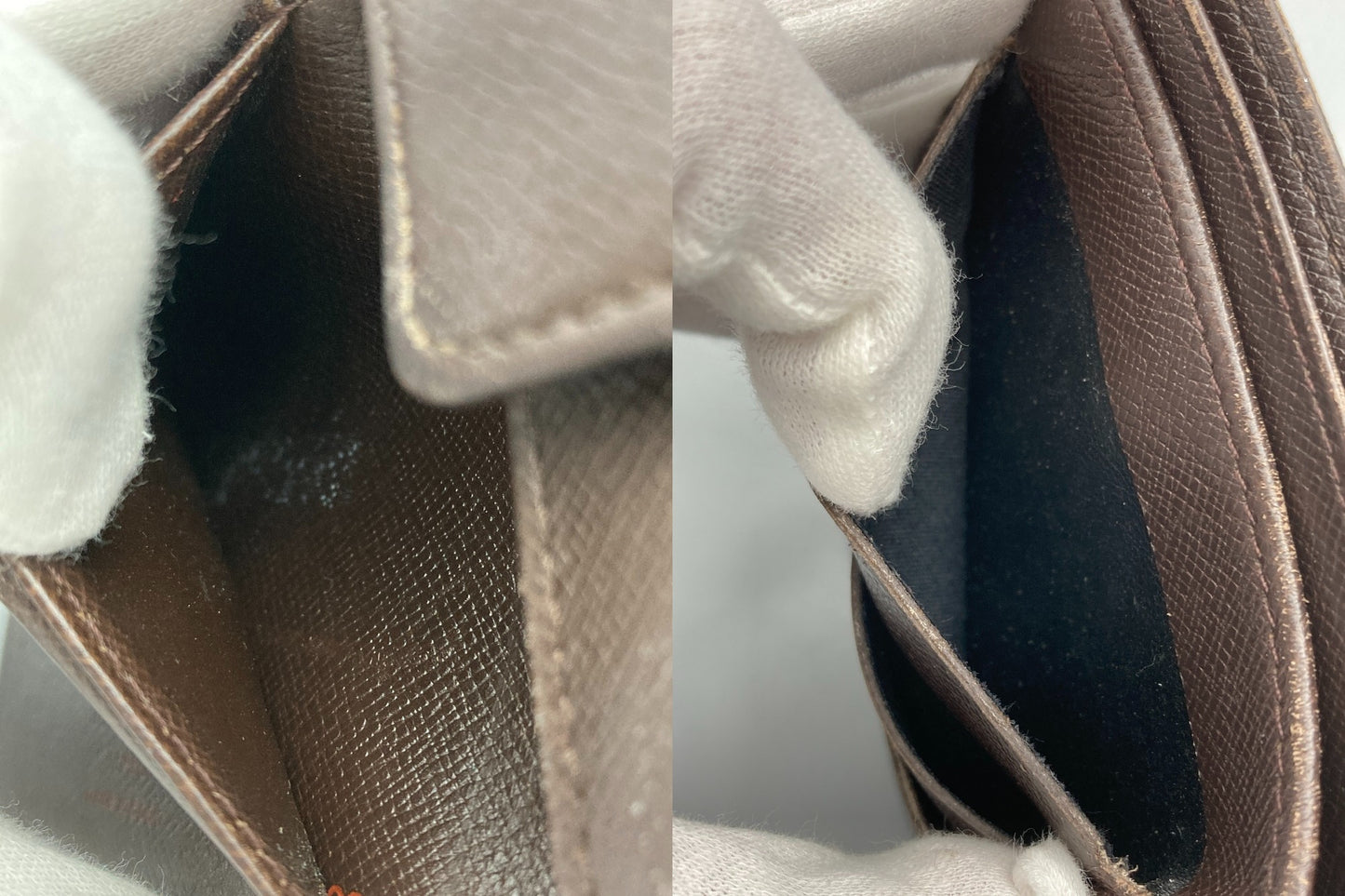 LOUIS VUITTON ルイヴィトン ダミエ エベヌ ポルトフォイユマルコ 2つ折り財布  N61675 中古 D4