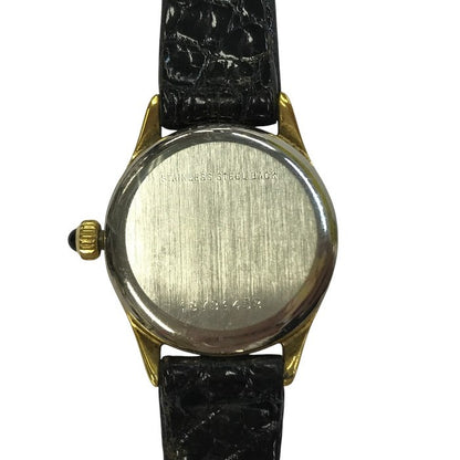 LONGINES ロンジン 腕時計 レディース アナログ クォーツ シンプル ヴィンテージ ゴールド/ブラック 717 4302 中古 T1