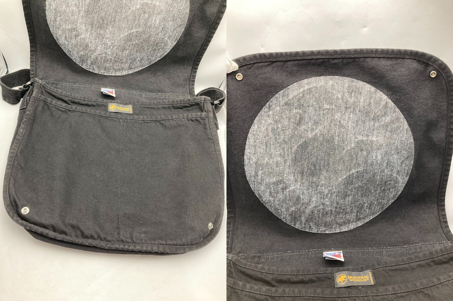 HUNTING WORLD ハンティングワールド USA製 デニム ショルダーバッグ 中古 D4