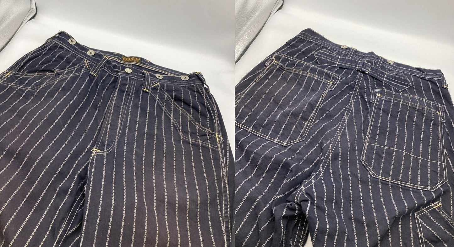 FREEWHEELERS フリーホイーラーズ UNION SPECIAL OVERALLS  GANDY DANCER OVERALLS ワークパンツ サイズ32 中古 D4