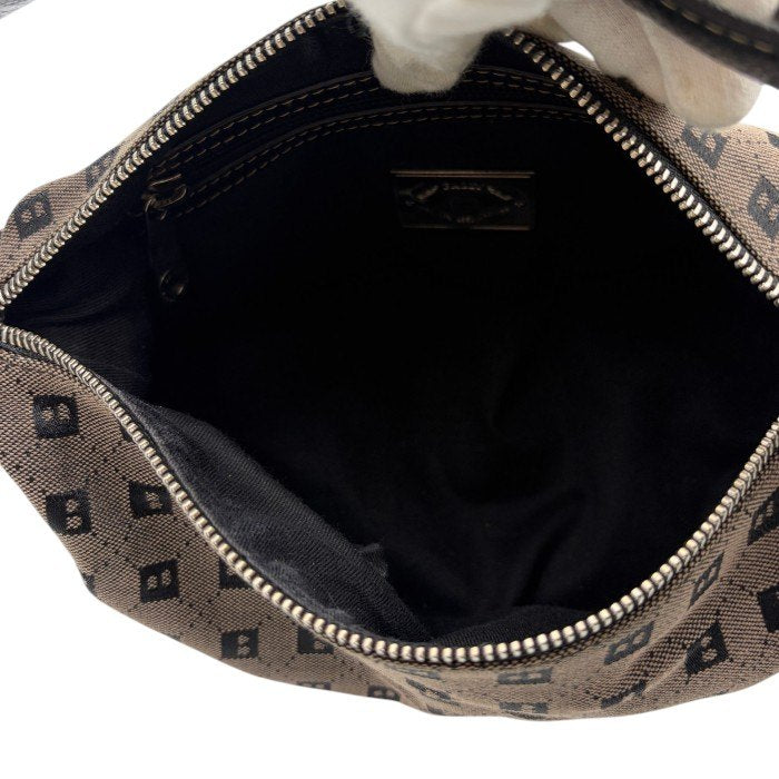 BALLY バリー モノグラム ワンショルダー バッグ ブランド レディース 総柄 レザー キャンバス 鞄 中古 W４