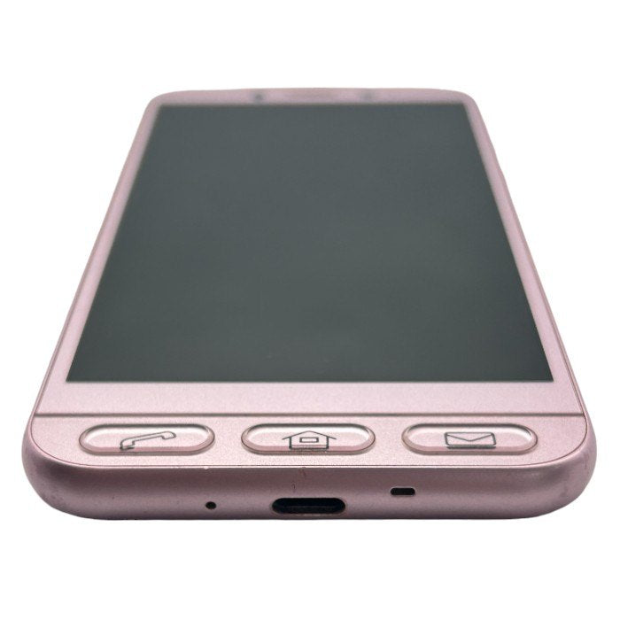 SHARP シャープ シンプルスマホ4 32GB 704sh スマートフォン スマホ 高齢者向け 本体 ピンク 中古 W４