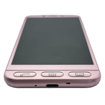 SHARP シャープ シンプルスマホ4 32GB 704sh スマートフォン スマホ 高齢者向け 本体 ピンク 中古 W４