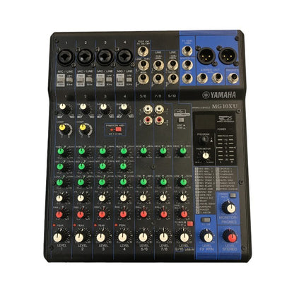 YAMAHA ヤマハ 10チャンネルミキシングコンソール ブラック レコーディング 音楽制作 USB接続 MG10XU 中古 T1