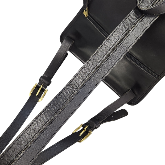 COACH コーチ リュック レディース レザー オールド ヴィンテージ ターンロック バックパック ブラック 9791 中古 T1