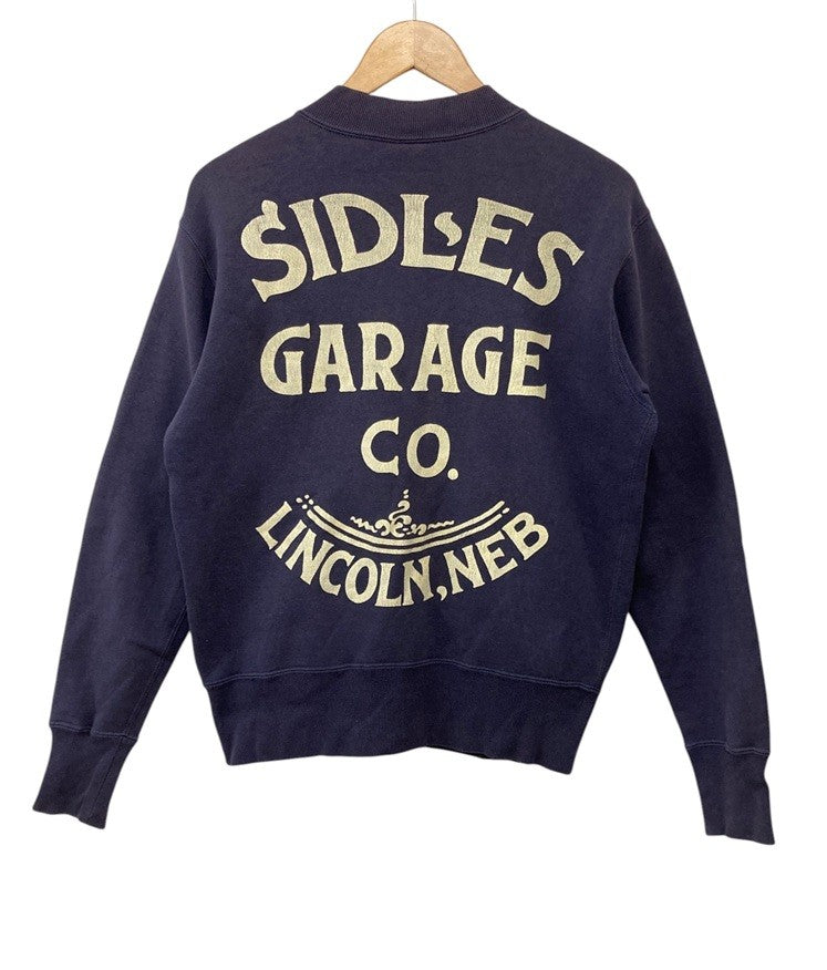 BOOTLEGGERS REUNION ブートレガーズ リユニオン PONTIAC ジップアップ スウェット ネイビー サイズM メンズ 中古 D4