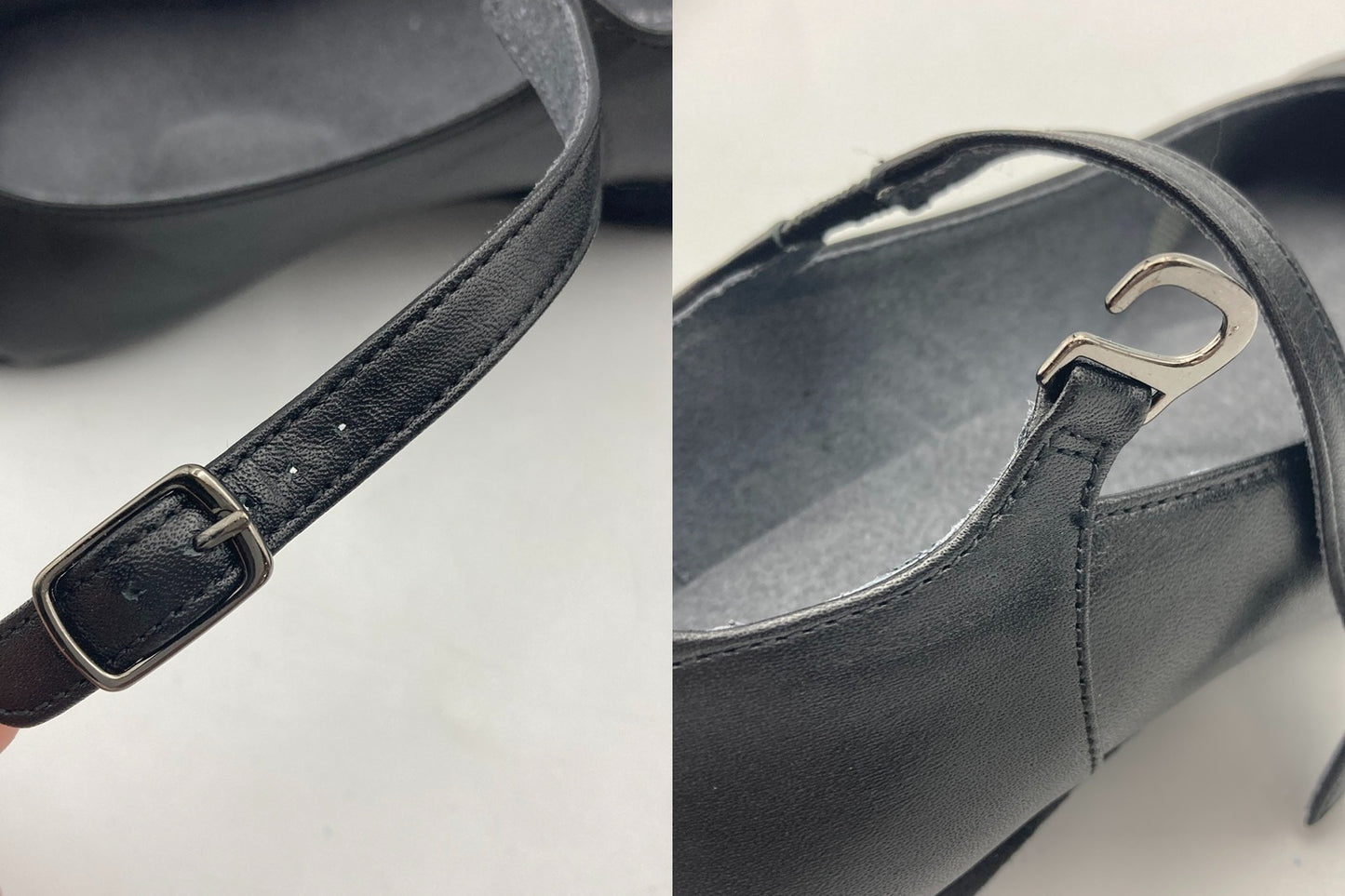 pedala ペダラ アシックスウォーキング ストラップ付 ウェッジヒールパンプス 22.5cm 3E 中古 D4