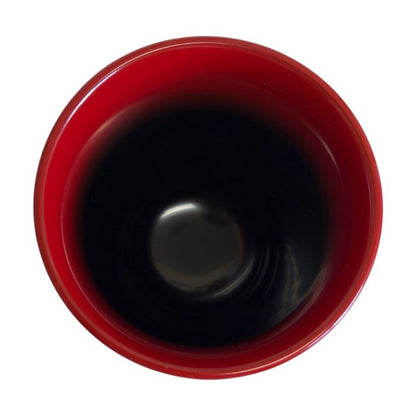 輪島塗 塩安 端反カップ コップ 和食器 食器 赤 黒 中古 W1