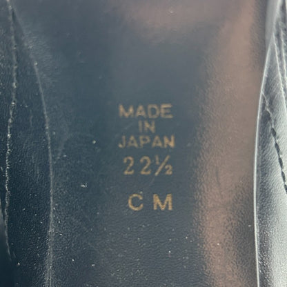 DAIANA ダイアナ サイドゴア ショートブーツ 22.5cm レディース レザー ブラック ヒール 中古 W４