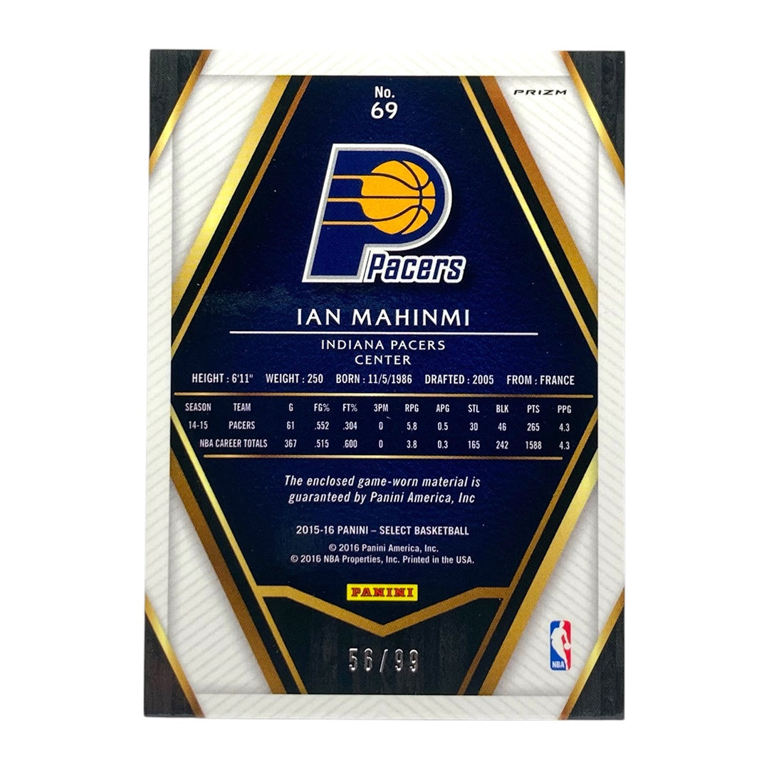PANINI NBAカード SELECT PRIZM IAN MAHINMI INDIANA PACERS /99 #69 中古 IT2