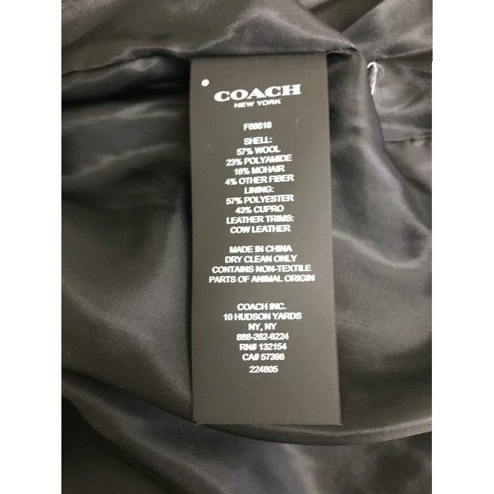 COACH コーチ チェスターコート レディース 冬 モヘヤ グレー XSサイズ 10792 アウター ウール ブランド 中古 W1