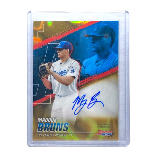 TOPPS MLBカード BOWMAN'S BEST MADDUX BRUNS DODGERS 18/75 #B2T-MB 中古 IT2