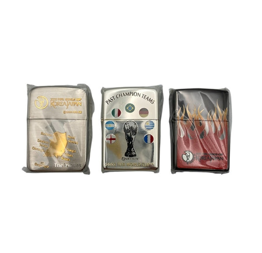 Zippo 日韓ワールドカップ 2002 ジッポーライター 3点セット 中古 D4