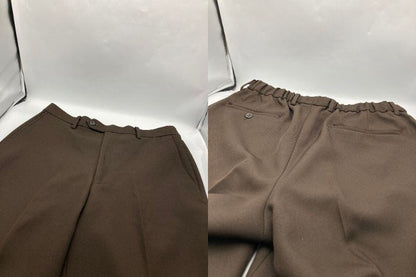 URBAN RESEARCH DOORS 『イージーケア』LIFE STYLE TAILOR ウールライクツイルコンフォータブルパンツ サイズXL ブラウン 中古 D4