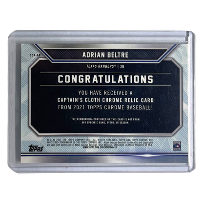 TOPPS MLBカード CHROME ADRIAN BELTRE TEXAS RANGERS /99 #CCR-AB 中古 IT2