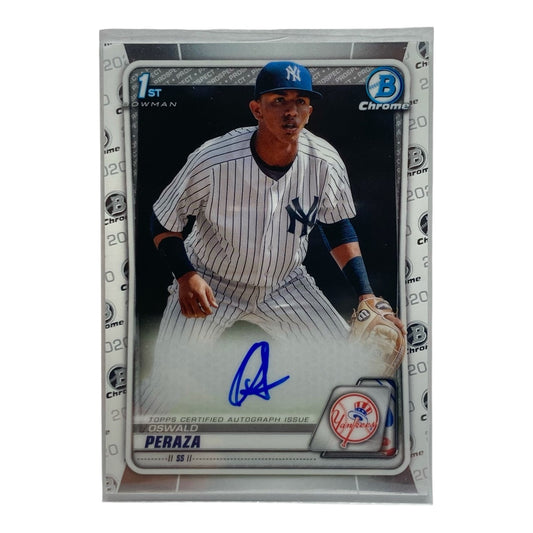 TOPPS MLBカード BOWMAN CHROME 1ST OSWALD PERAZA YANKEES #CPA-OP 中古 IT2