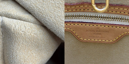 LOUIS VUITTON ルイヴィトン ダミエ アズール ハムステッドMM ハンドバッグ ホワイト N51206 鞄 ブランド レディース トートバッグ 中古 W４