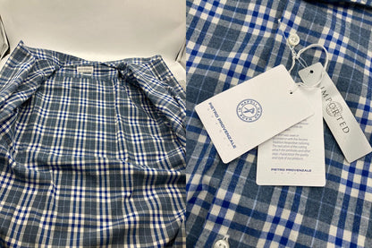 PIETRO PROVENZALE  ピエトロ プロベンザーレ チェック柄 カッタウェイ シャツ サイズ16/41 長袖 中古 D4