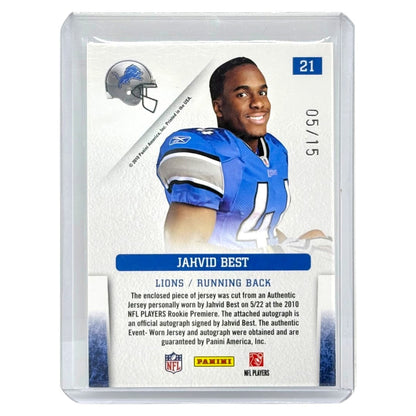 PANINI NFLカード GRIDIRON GEAR JAHVID BEST LIONS /15 #21 中古 IT1