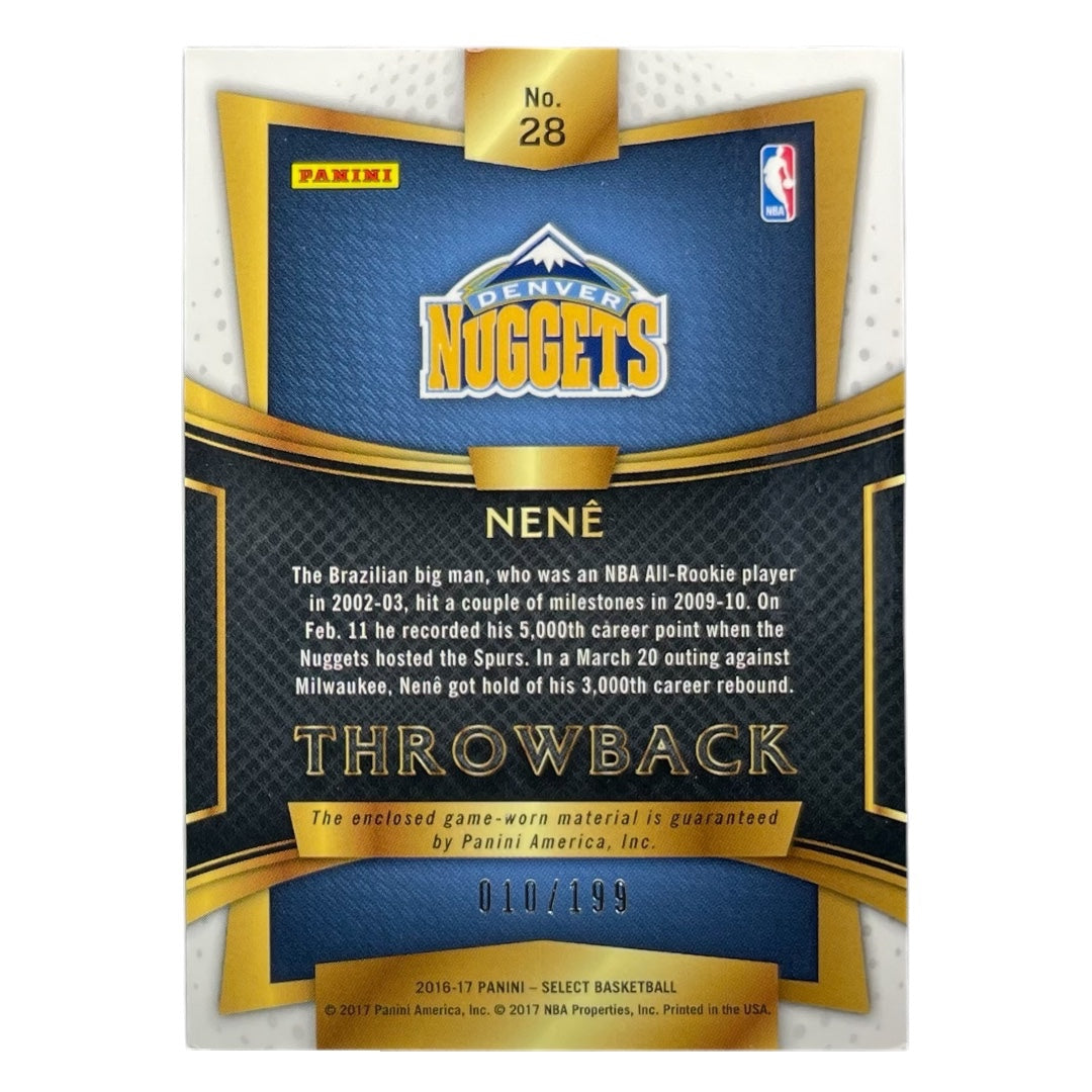 PANINI NBAカード SELECT NENE DENVER NUGGETS /199 #28 中古 IT2