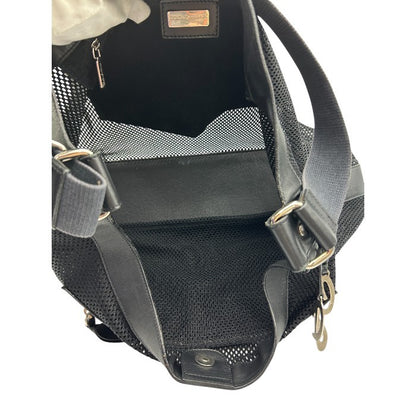 DOLCE＆GABBANA ドルチェ＆ガッバーナ メッシュ ショルダー バッグ 鞄 肩掛け レザー メンズ レディース 中古 W４