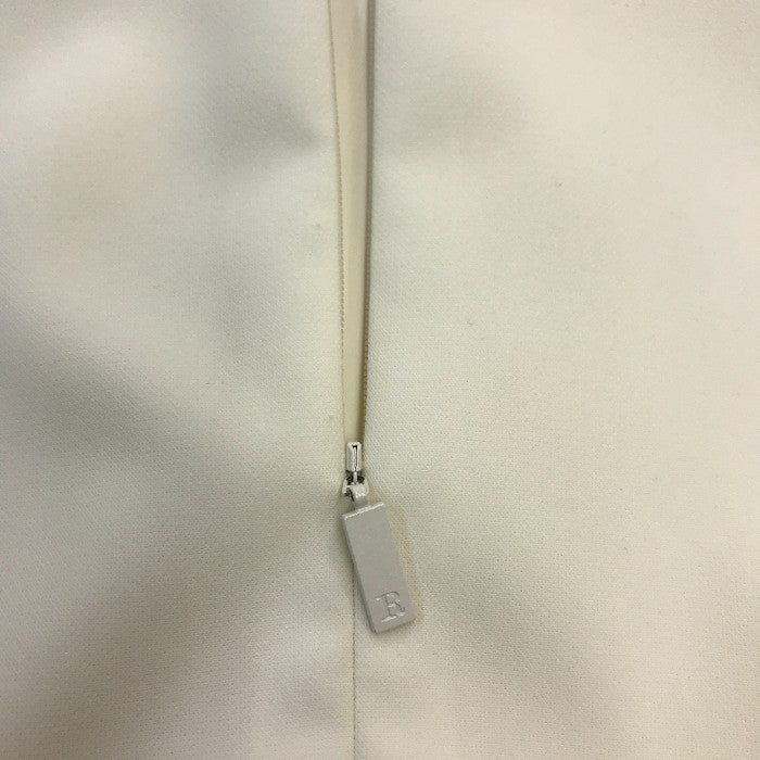 Rene ルネ ワンピース レディース ノースリーブ スリーブレス 襟付き シンプル 無地 カラードレス ホワイト 36サイズ 5416210 中古 T1