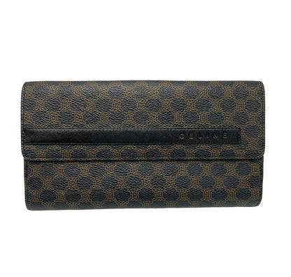 CELINE セリーヌ マカダム Wホック 長財布 中古 D4