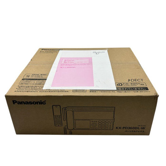 未開封品 Panasonic パナソニック パーソナルファックス KX-PD360DL-W FAX 電話機 親機 子機 家庭用 中古 W４