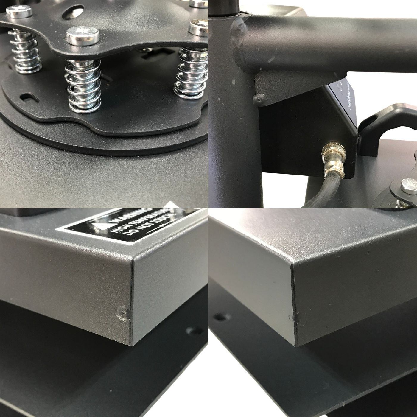ヒートプレスマシン ブラック 熱転写 プレス機 デジタル制御 回転式アーム 23×30cm 中古 T1