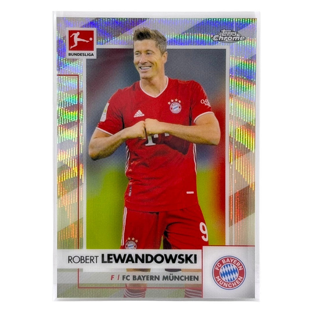 TOPPS サッカーカード CHROME ROBERT LEWANDOWSKI BAYERN MUNCHEN /250 #80 中古 IT1