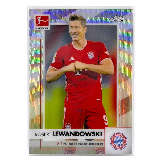 TOPPS サッカーカード CHROME ROBERT LEWANDOWSKI BAYERN MUNCHEN /250 #80 中古 IT1