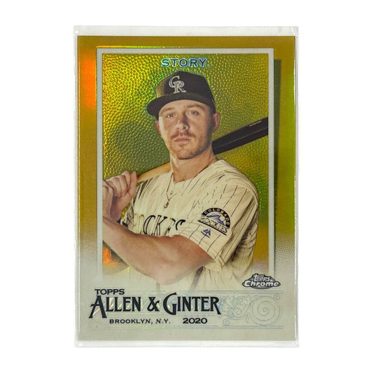 TOPPS MLBカード CHROME ALLEN & GINTER TREVOR STORY COLORADO ROCKIES 24/50 #87 中古 IT1