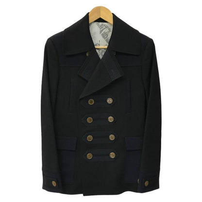 Vivienne Westwood MAN ヴィヴィアンウエストウッドマン ピーコート メンズ ナポレオン ウール ブラック/ネイビー 46サイズ VW-MH-78707 中古 T1