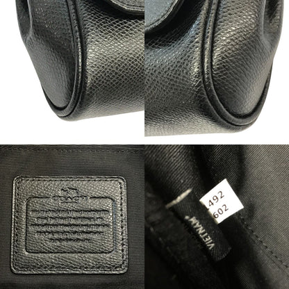 COACH コーチ ハンドバッグ レディース レザー チェーン ショルダーバッグ ゴールド金具 ブラック F34602 中古 T1