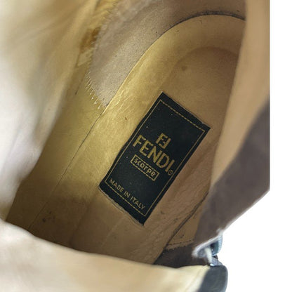 FENDI フェンディ ズッカ ブーツ 39(約26cm) 靴 シューズ ブランド レディース 中古 W1
