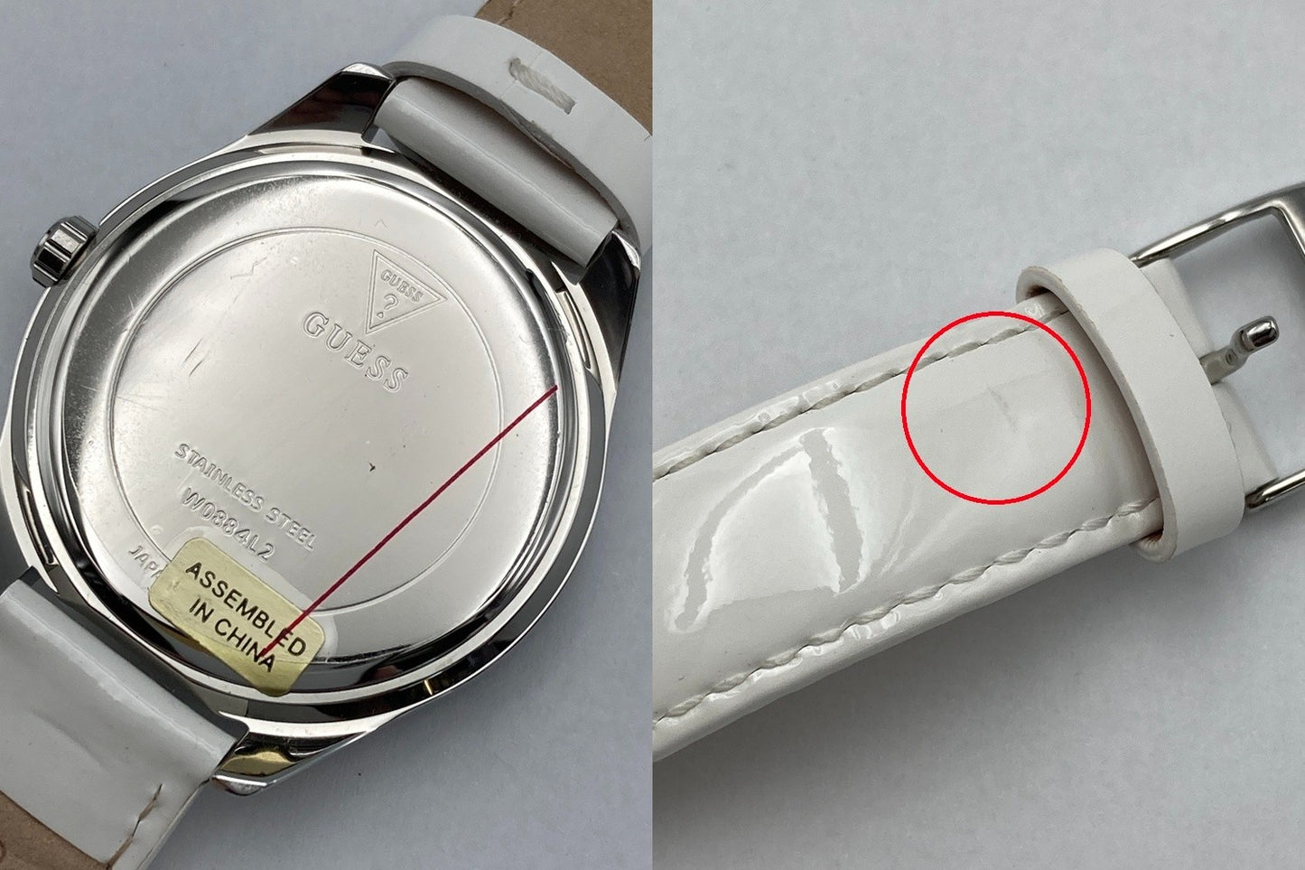 GUESS ゲス tri glitz クオーツ アナログ腕時計 W0884L2 レディース 中古 D4