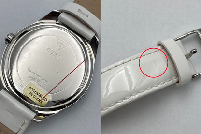 GUESS ゲス tri glitz クオーツ アナログ腕時計 W0884L2 レディース 中古 D4