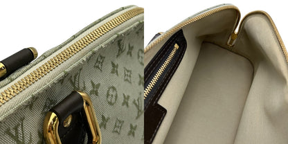LOUIS VUITTON ルイヴィトン アルマロン ハンドバッグ モノグラムミニ カーキ/ブラウン 廃番 M92206 ブランド レディース キャンバス 中古 W４